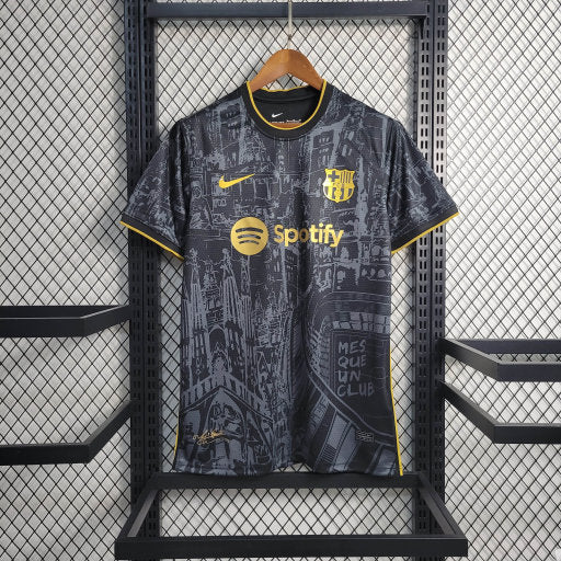 Barcelone FC maillot Black Gold Édition Spéciale 2023/24