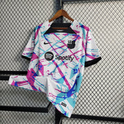 Maillot d'entraînement blanc Barcelone 23-24